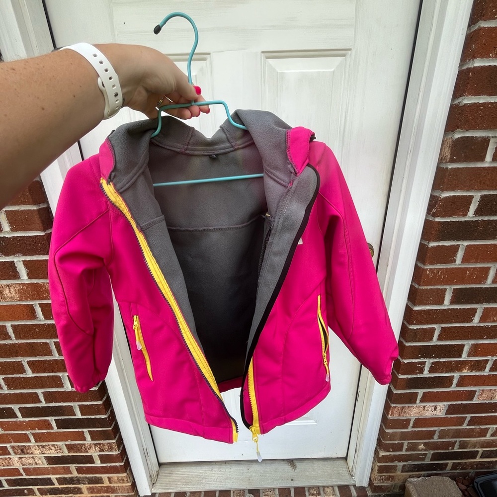 youth north face jacket, worn once or twice